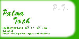 palma toth business card