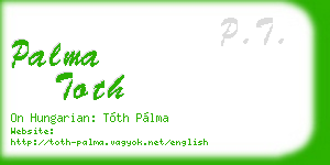 palma toth business card